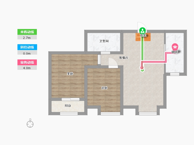 河北省-廊坊市-瑞嘉苑-57.40-户型库-动静线