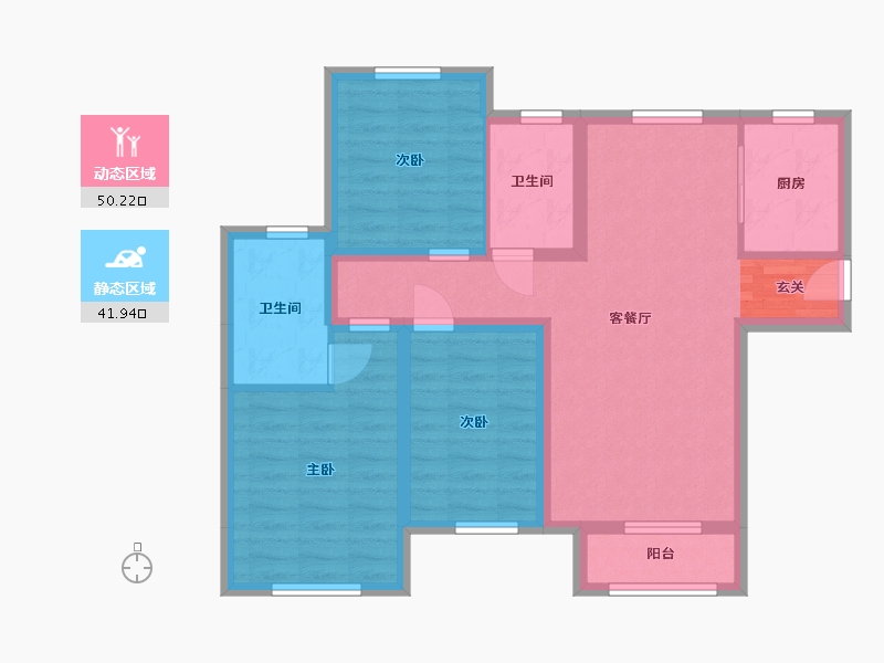 河北省-廊坊市-瑞嘉苑-81.54-户型库-动静分区