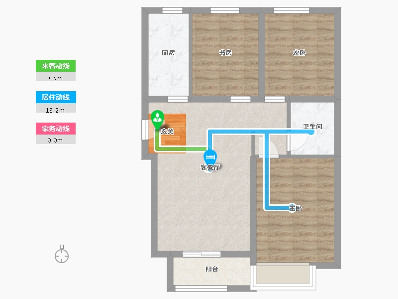 河北省-廊坊市-瑞嘉苑-69.01-户型库-动静线