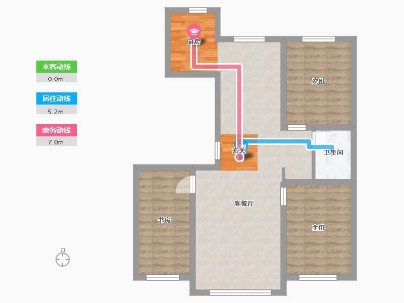 吉林省-长春市-乾宇城-79.70-户型库-动静线