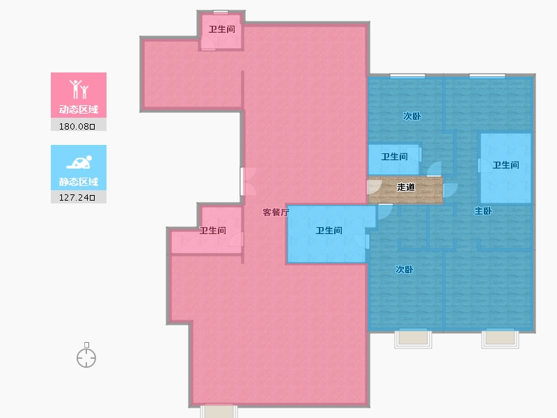 北京-北京市-金舆东华-293.32-户型库-动静分区