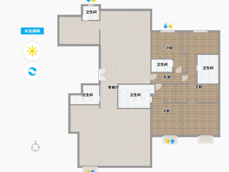 北京-北京市-金舆东华-293.32-户型库-采光通风