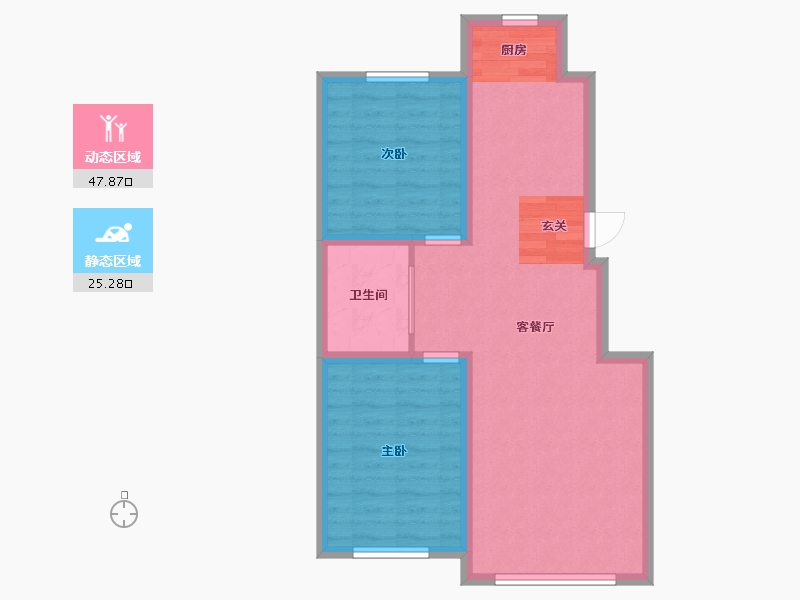 吉林省-长春市-乾宇城-65.68-户型库-动静分区