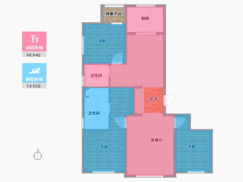 天津-天津市-宾西路5号-116.00-户型库-动静分区