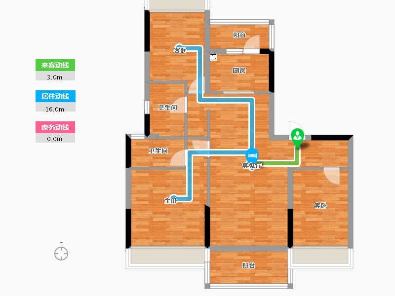 广东省-汕尾市-碧桂园东汇城-88.24-户型库-动静线