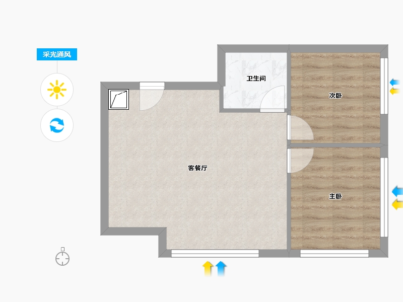 四川省-成都市-华府悦�Z-48.48-户型库-采光通风