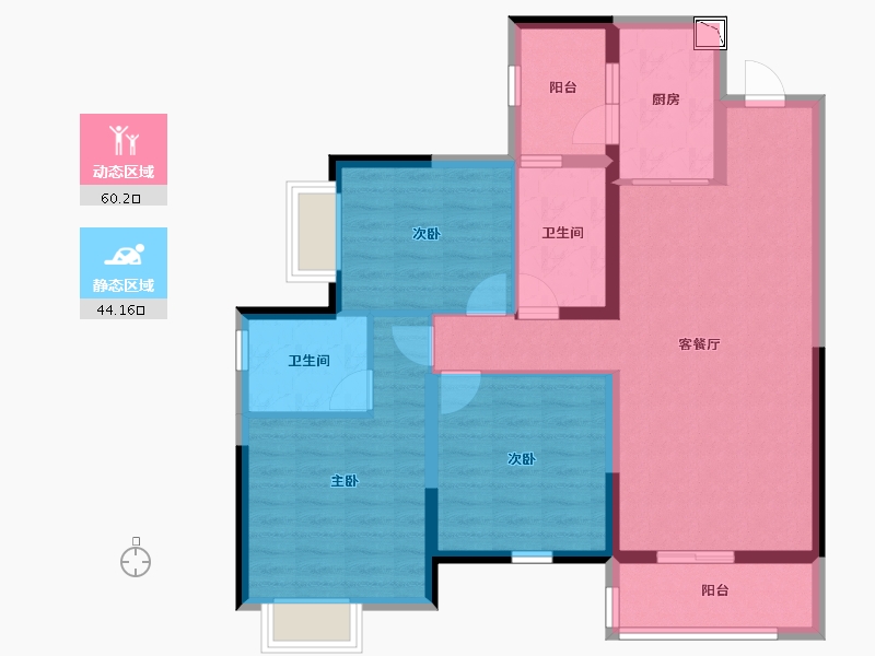 四川省-成都市-华润置地时代之城-92.80-户型库-动静分区