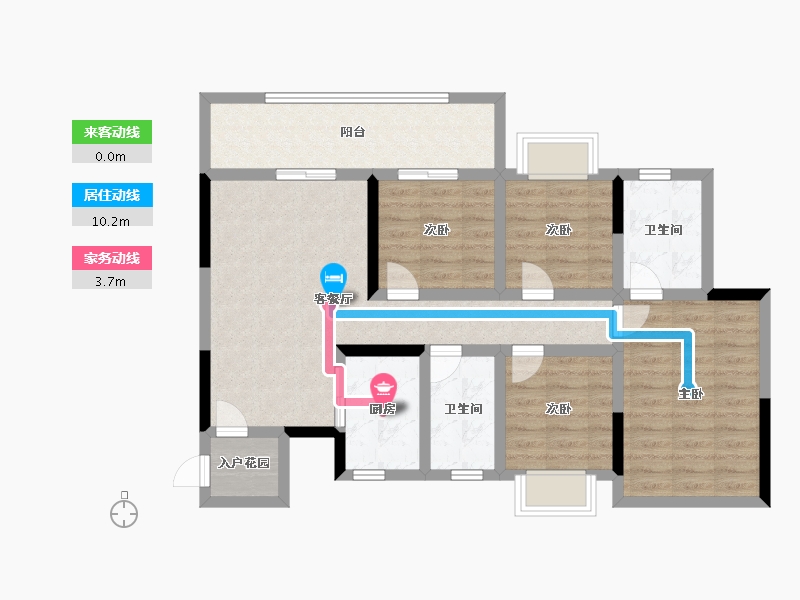 四川省-南充市-昌信万卷山河-88.00-户型库-动静线