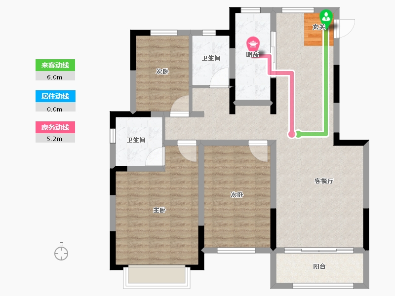 河南省-许昌市-正商金域世家-104.00-户型库-动静线