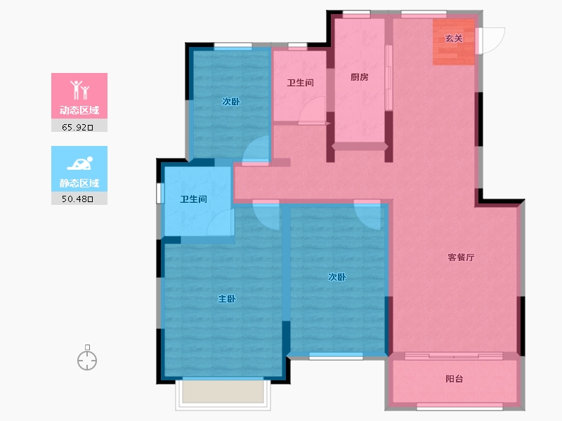 河南省-许昌市-正商金域世家-104.00-户型库-动静分区