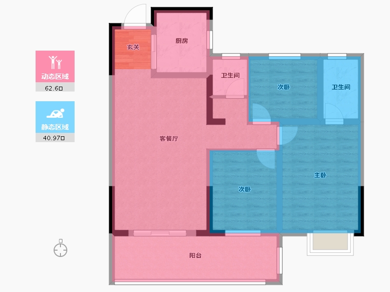 湖北省-随州市-御景天城-92.16-户型库-动静分区