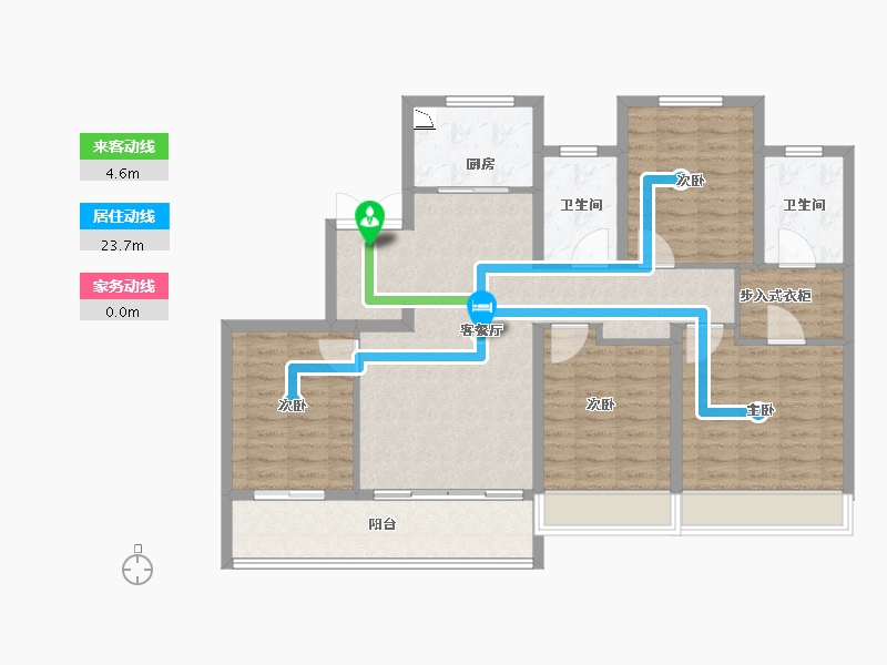 浙江省-温州市-华鸿大发瑞祥壹号-111.20-户型库-动静线