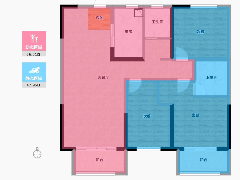 河南省-许昌市-正商金域世家-92.80-户型库-动静分区