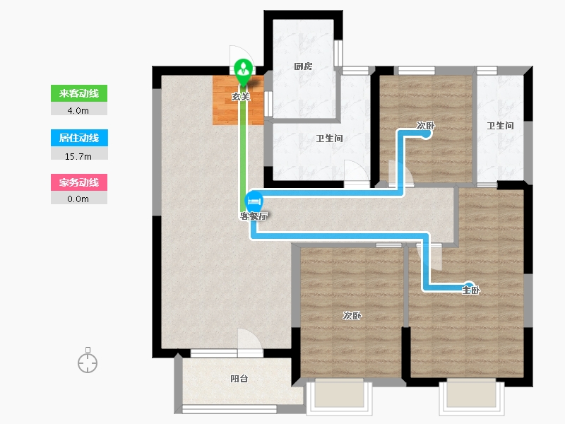 湖北省-天门市-状元府-92.00-户型库-动静线