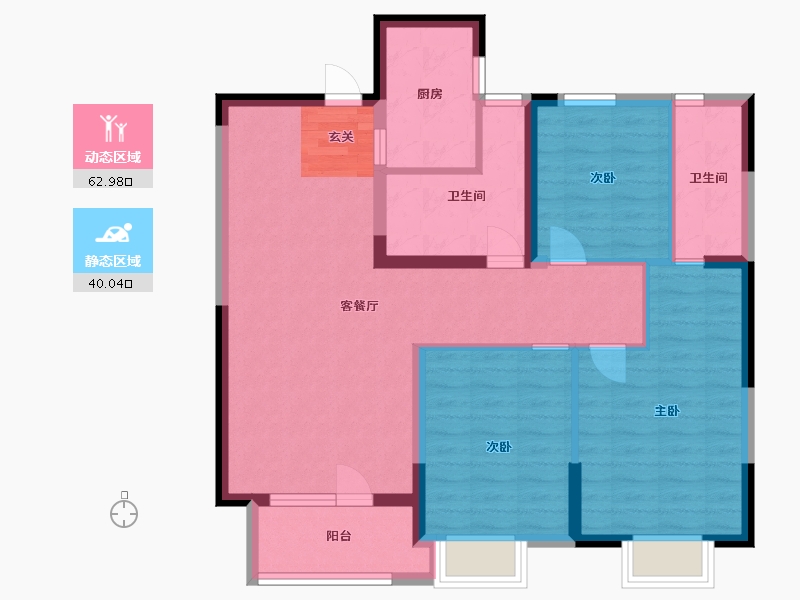 湖北省-天门市-状元府-92.00-户型库-动静分区