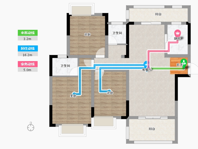 湖北省-随州市-御景天城-96.98-户型库-动静线