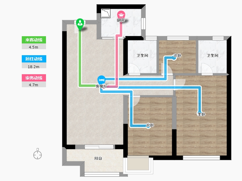 福建省-福州市-融创未来海-68.00-户型库-动静线