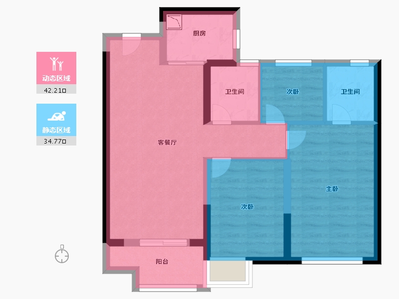 福建省-福州市-融创未来海-68.00-户型库-动静分区