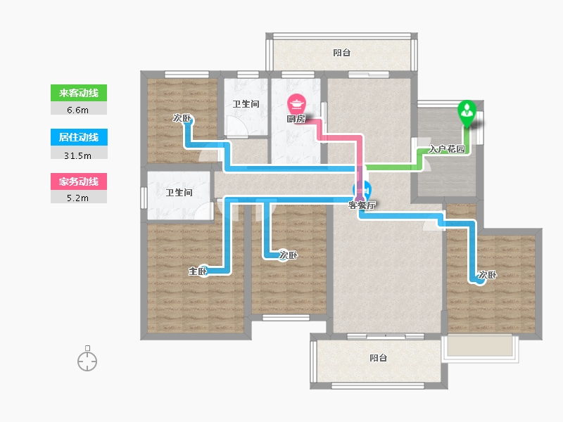 安徽省-黄山市-诚瑞江苑-123.23-户型库-动静线