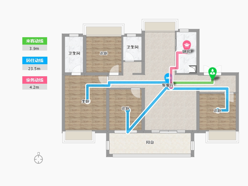 安徽省-阜阳市-保利・颍州堂悦-112.34-户型库-动静线