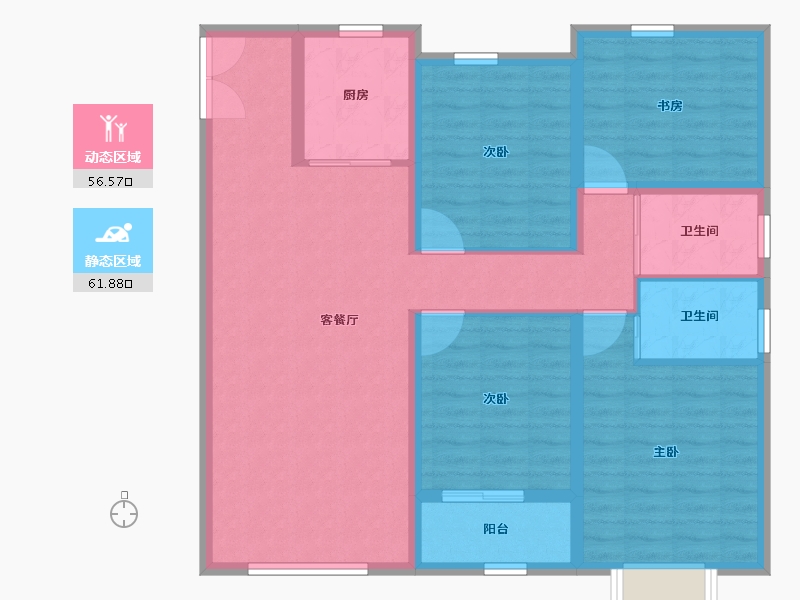 山东省-济宁市-辰雨源著-106.40-户型库-动静分区