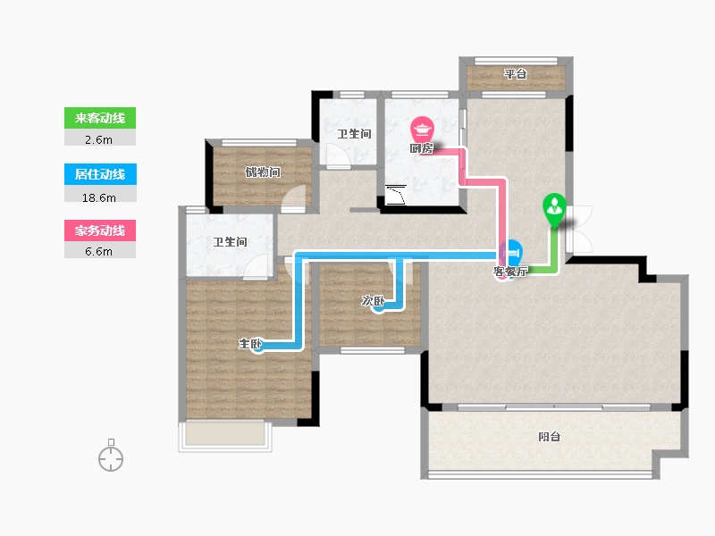 安徽省-阜阳市-金科城-144.00-户型库-动静线