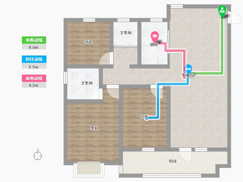 山东省-济宁市-城投新元里-101.60-户型库-动静线