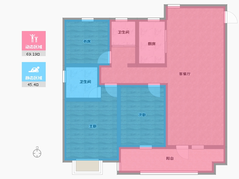 山东省-济宁市-城投新元里-101.60-户型库-动静分区