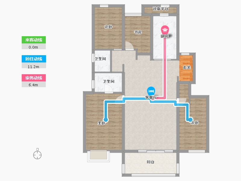 江西省-南昌市-新城公馆-113.60-户型库-动静线