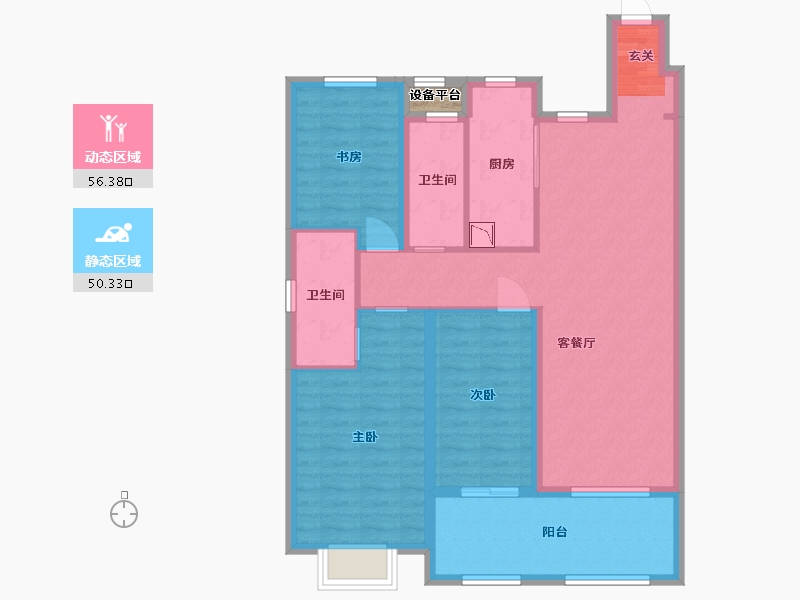 江西省-南昌市-新城公馆-96.00-户型库-动静分区