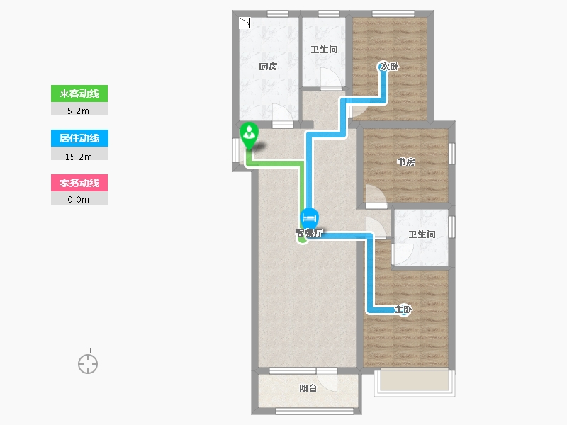 山东省-潍坊市-融创融公馆-91.58-户型库-动静线