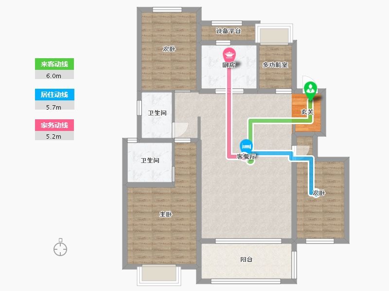 江西省-南昌市-新城公馆-106.40-户型库-动静线