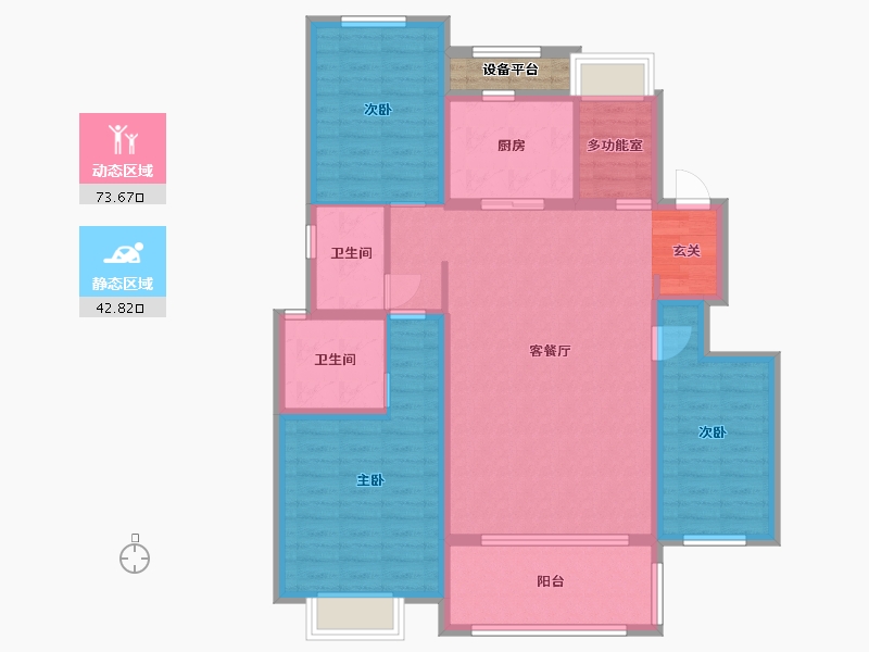 江西省-南昌市-新城公馆-106.40-户型库-动静分区