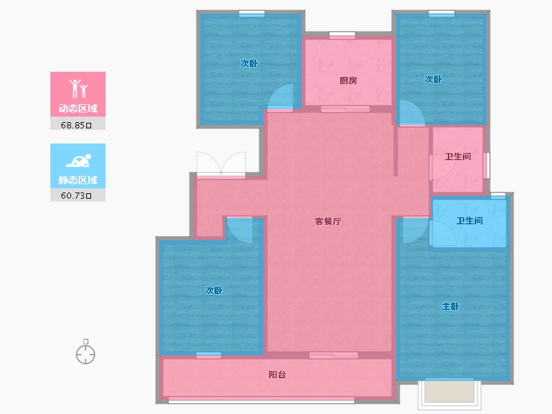 山东省-济宁市-辰雨源著-116.00-户型库-动静分区