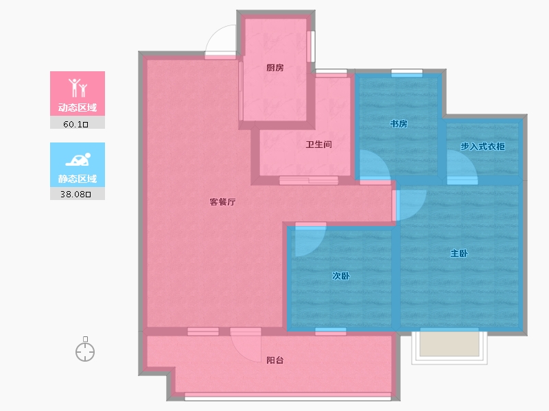 山东省-济宁市-城投新元里-86.41-户型库-动静分区