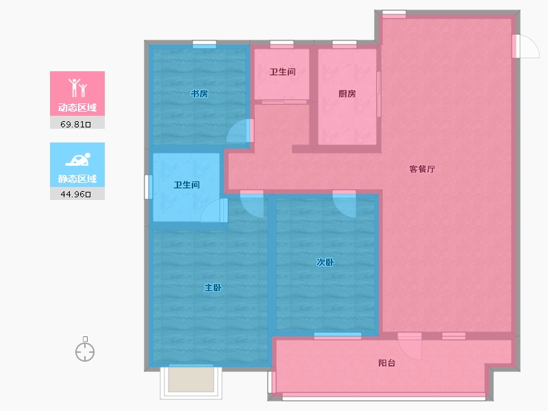 山东省-济宁市-城投新元里-101.59-户型库-动静分区