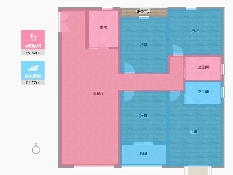 山东省-济宁市-辰雨源著-106.40-户型库-动静分区