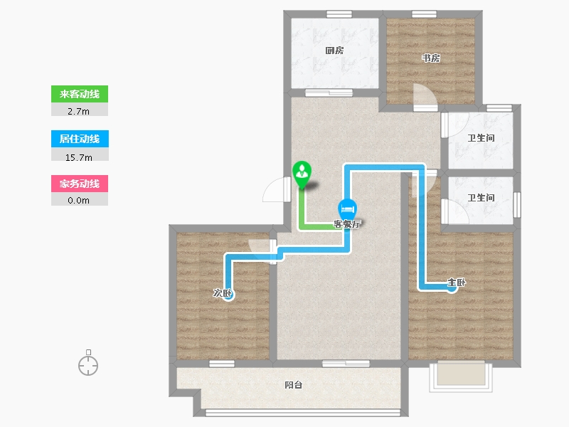 山东省-济宁市-城投新元里-103.20-户型库-动静线