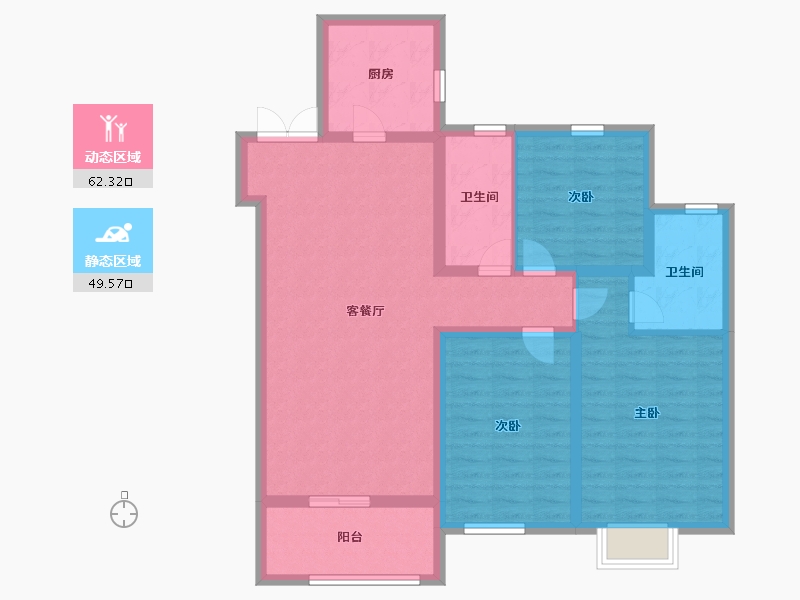 山东省-济宁市-辰雨源著-100.00-户型库-动静分区