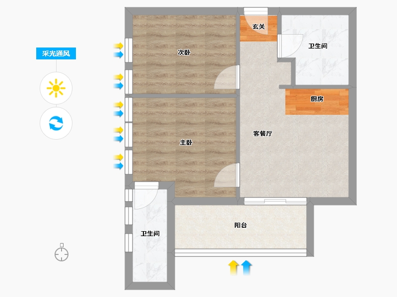 广东省-江门市-奥园古兜温泉小镇-52.01-户型库-采光通风