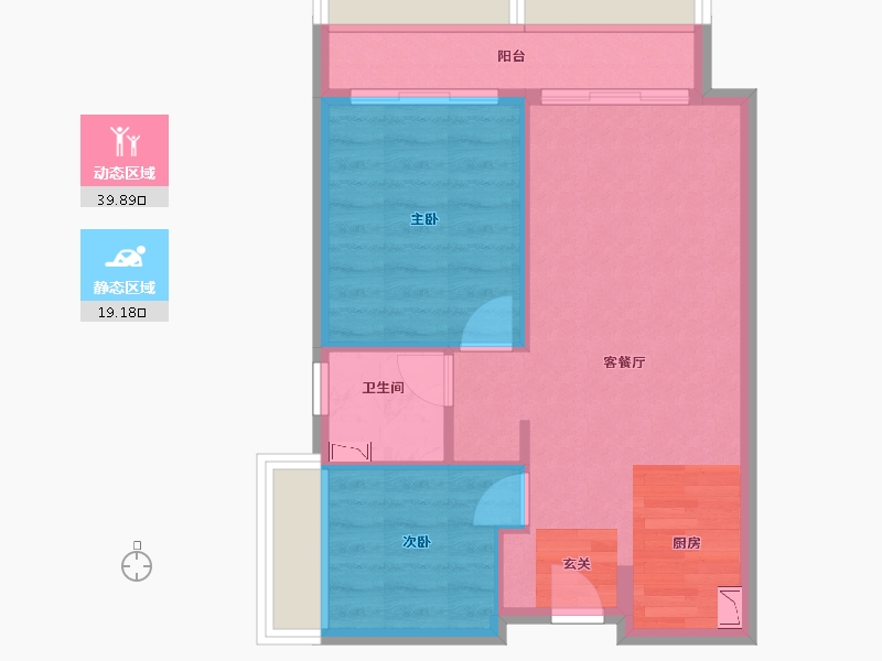 广东省-江门市-奥园古兜温泉小镇-53.18-户型库-动静分区