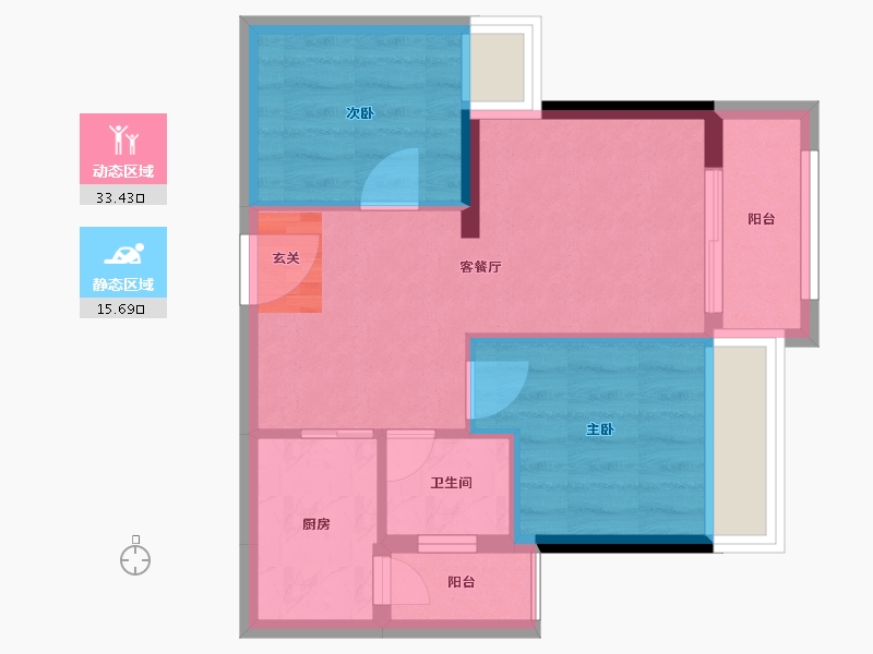 广东省-湛江市-嘉丽轩-43.30-户型库-动静分区