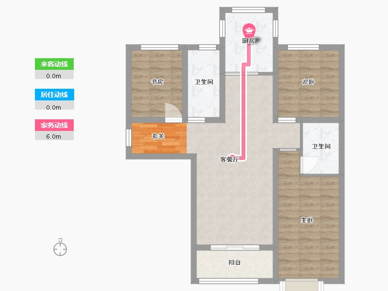 甘肃省-兰州市-冉泽御景龙湾-79.08-户型库-动静线