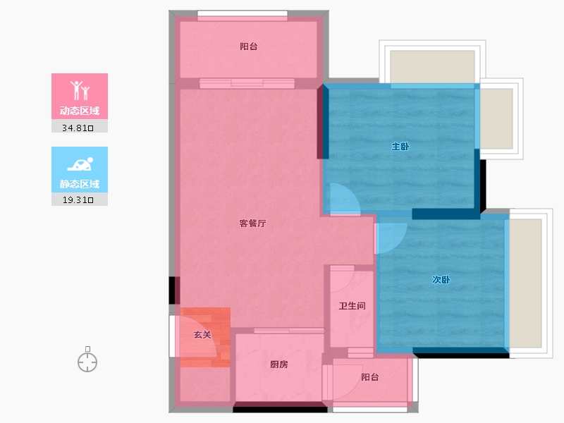 广东省-湛江市-嘉丽轩-48.03-户型库-动静分区