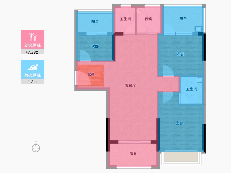 广东省-湛江市-嘉丽轩-79.20-户型库-动静分区