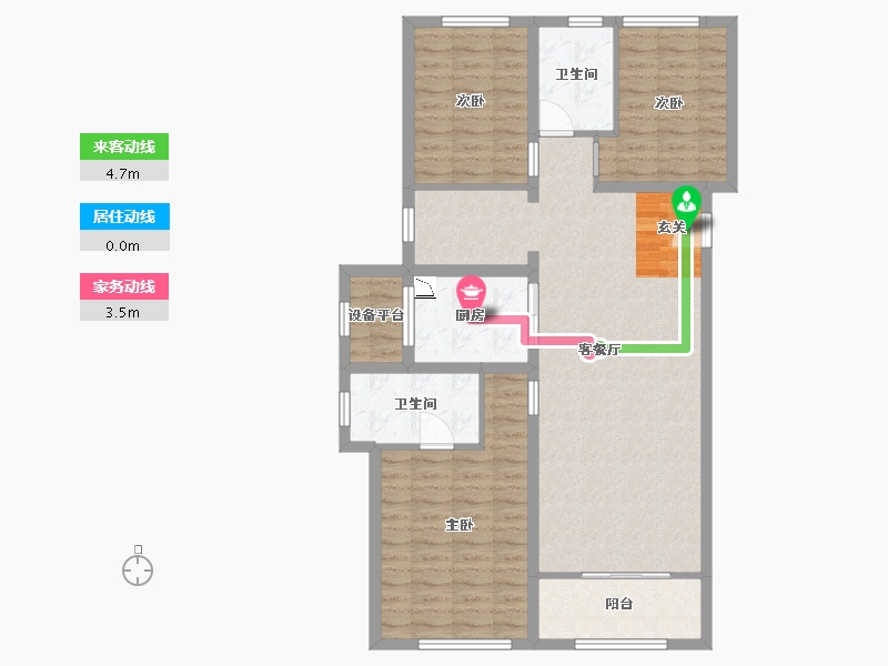 甘肃省-兰州市-保利天宸湾-99.75-户型库-动静线