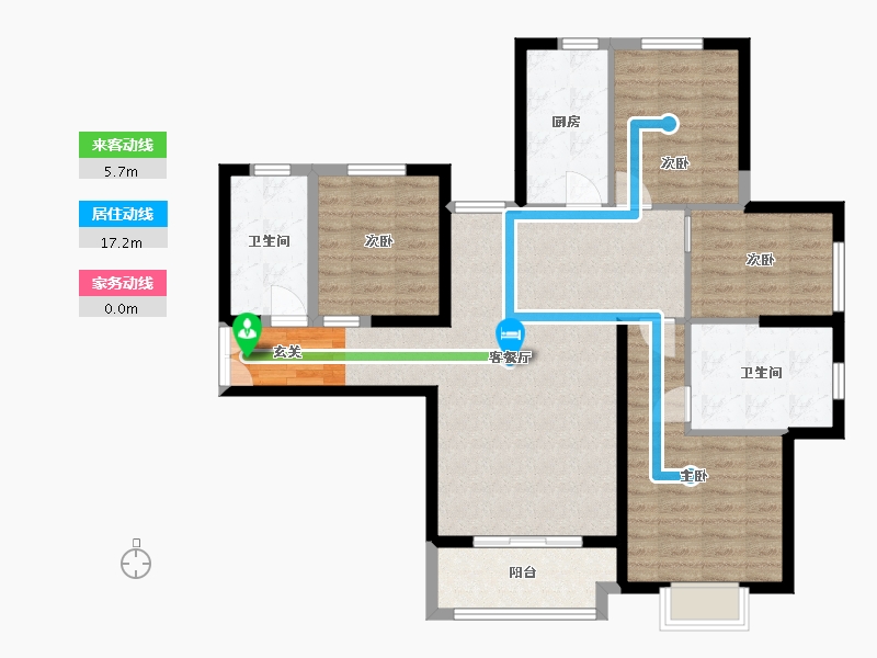 甘肃省-兰州市-兰高金都城-102.13-户型库-动静线