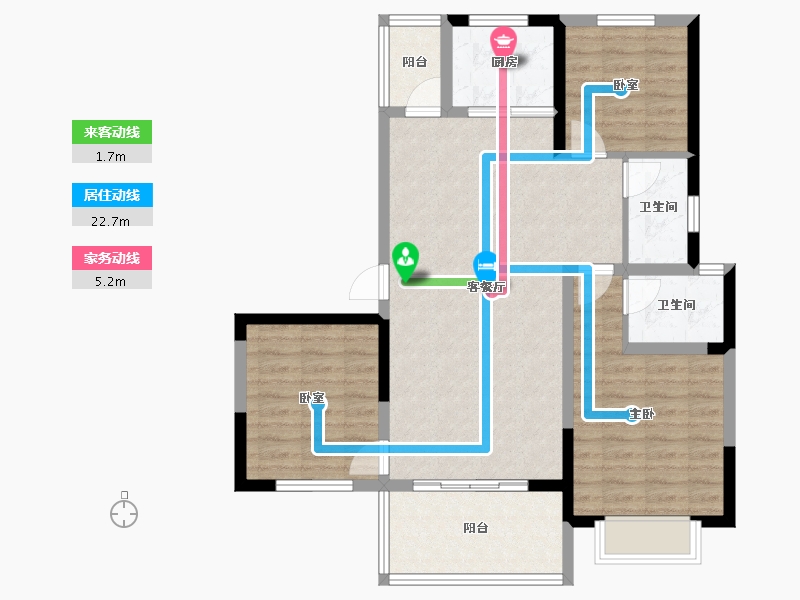 四川省-眉山市-武阳倾城-87.82-户型库-动静线