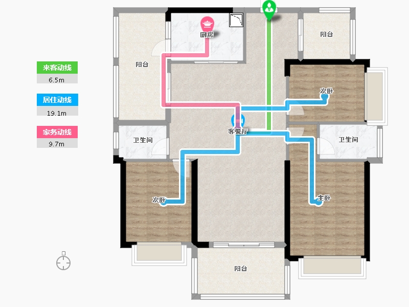 广东省-惠州市-悦江府-124.29-户型库-动静线