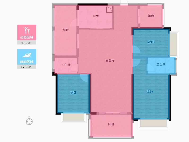 广东省-惠州市-悦江府-124.29-户型库-动静分区